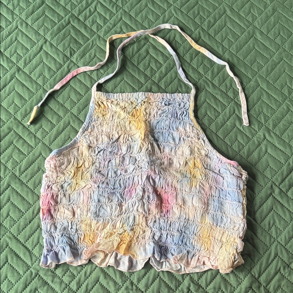 American Eagle Outfitters Multicolor Tie-Dye Crop Top